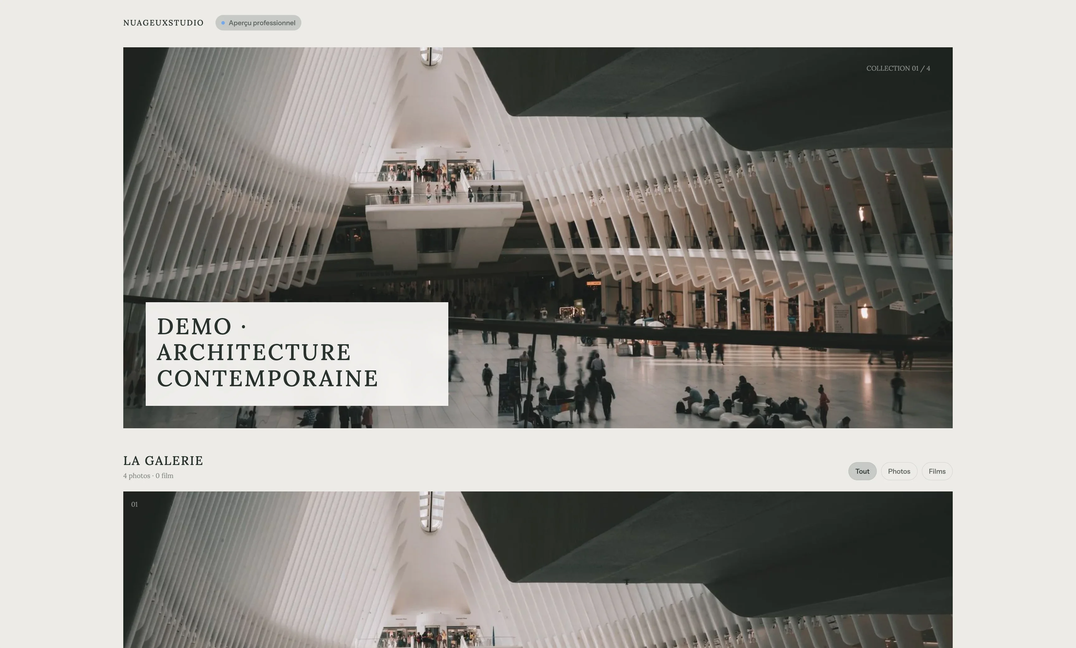 Galerie photo privée Opale présentant un projet d’architecture